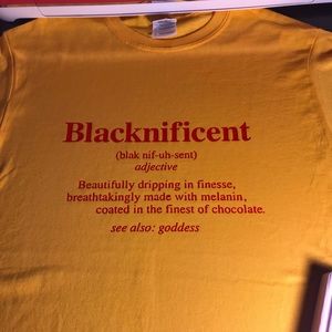 “Blacknificent Definition” Custom T-shirt
